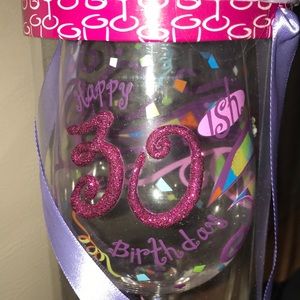 Happy 30ish birthday barware top shelf